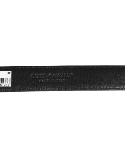 Brown Leather Leopard Print Metal Buckle Belt