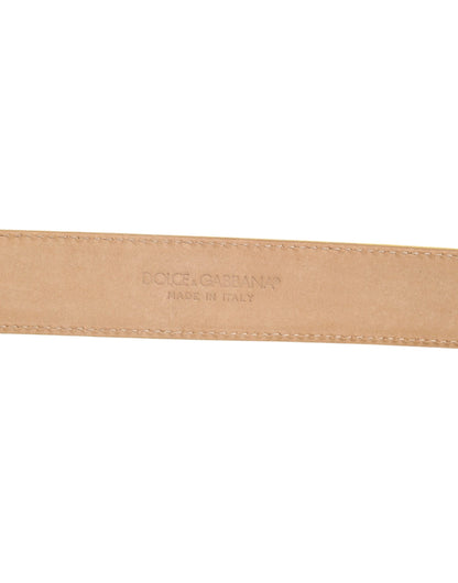 Light Yellow DEVOTION Heart DG Buckle Belt