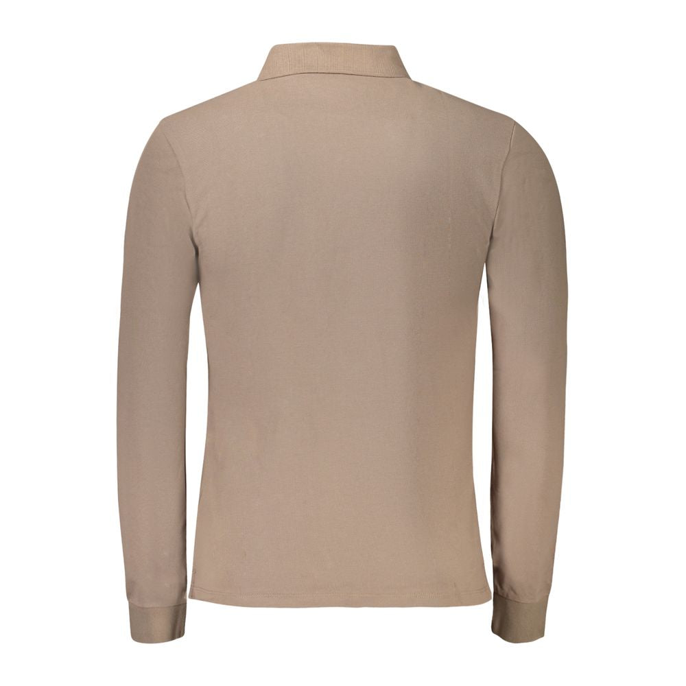 Brown Cotton Polo Shirt