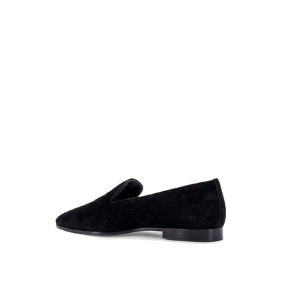 Velvet Loafers With Embroidered Triomphe Logo
