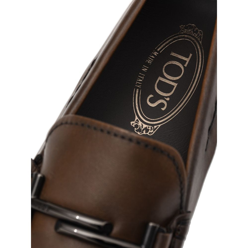 Brown Leather Moccassin