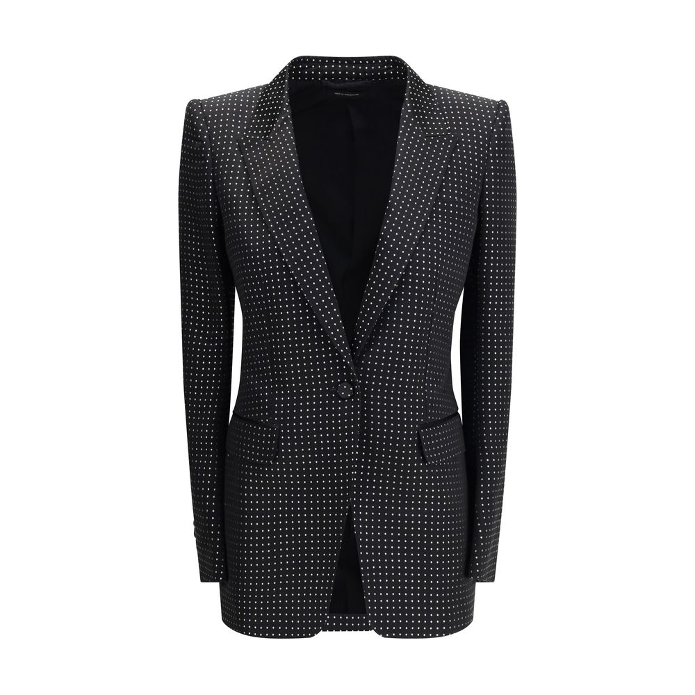 Single Breasted Jacket with polka dots