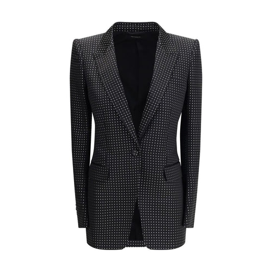 Single Breasted Jacket with polka dots