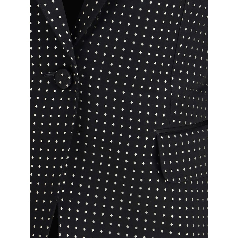 Single Breasted Jacket with polka dots